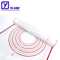 Silicone Baking Mat with Measurements Heat Resistant BPA Free Non Stick Pastry Mat for Rolling Dough Easy to Clean Silicone Mat